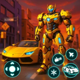 Ícone de Robot City War: Car Transform